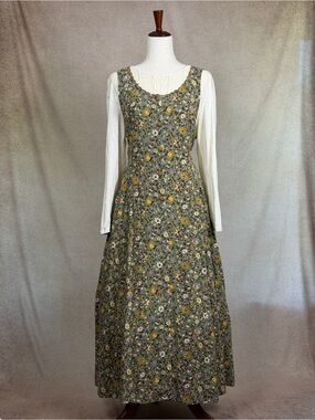 April Cornell Floral Pinafore Maxi Dress